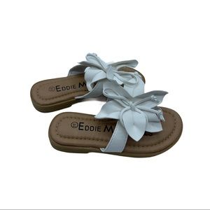 Eddie Marc sandals Size 11 white floral